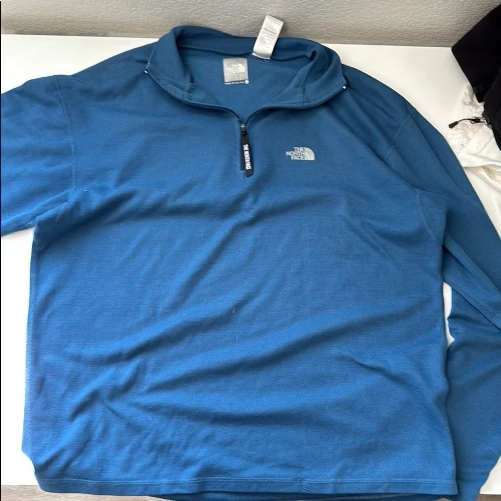 The North Face Teal Half-Zip Pullover